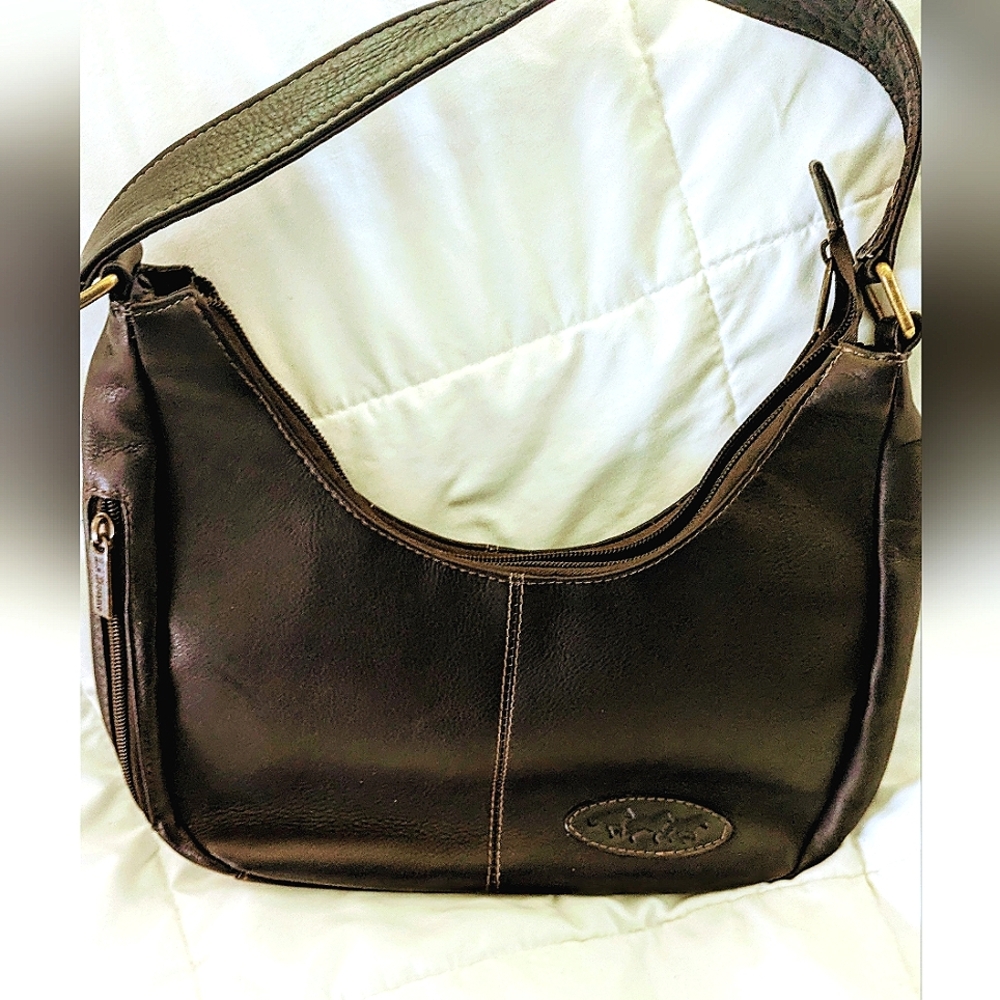 Le Donne brown leather purse